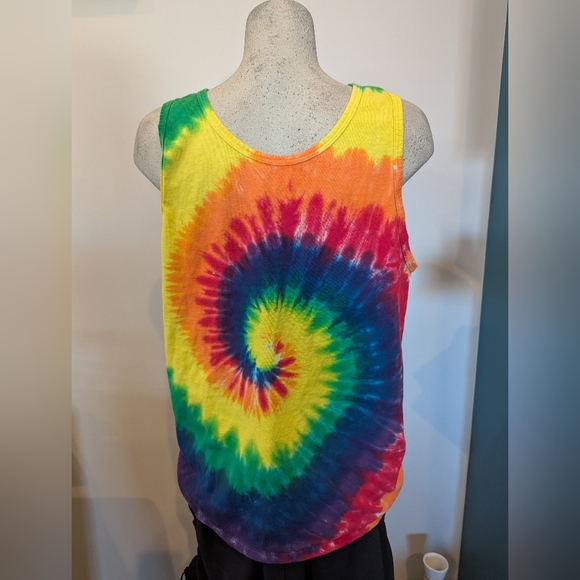 Tie Dye Tank Top Unisex Size large - Picture 3 of 7